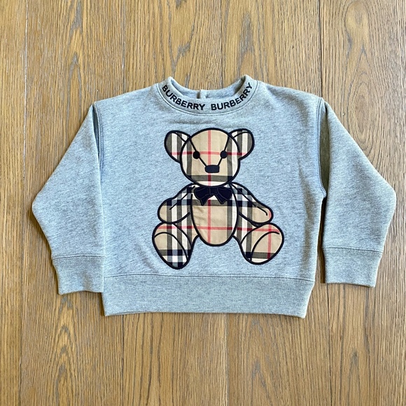 Burberry Baby Thomas Bear cotton sweater with button closure at back   12months - Picture 10 of 15
